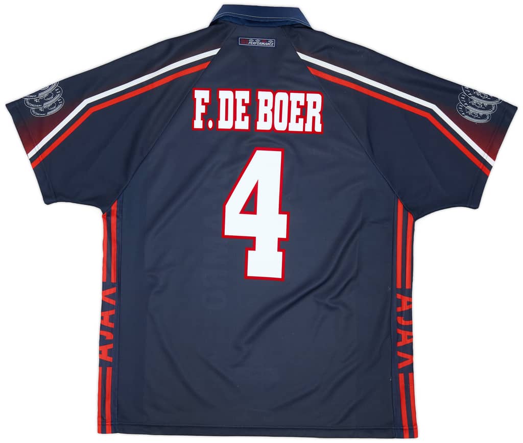 1997-98 Ajax Away Shirt F.De Boer #4 - 8/10 - (XL)