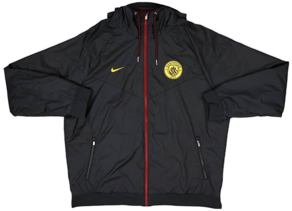 2016-17 Manchester City Nike Hooded Rain Jacket - 8/10 - (XL)