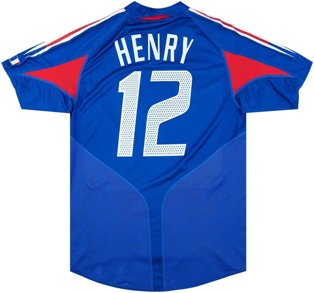 2004-06 France Home Shirt Henry #12