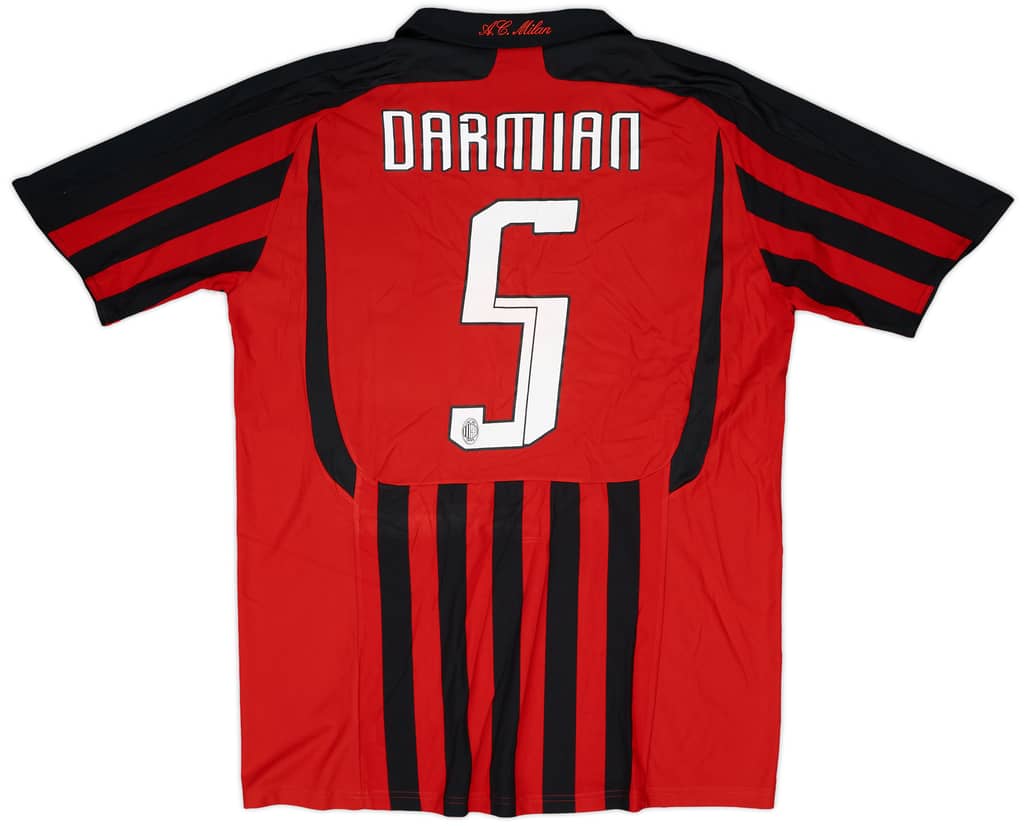 2007-08 AC Milan Player Issue Home Shirt Darmian #5