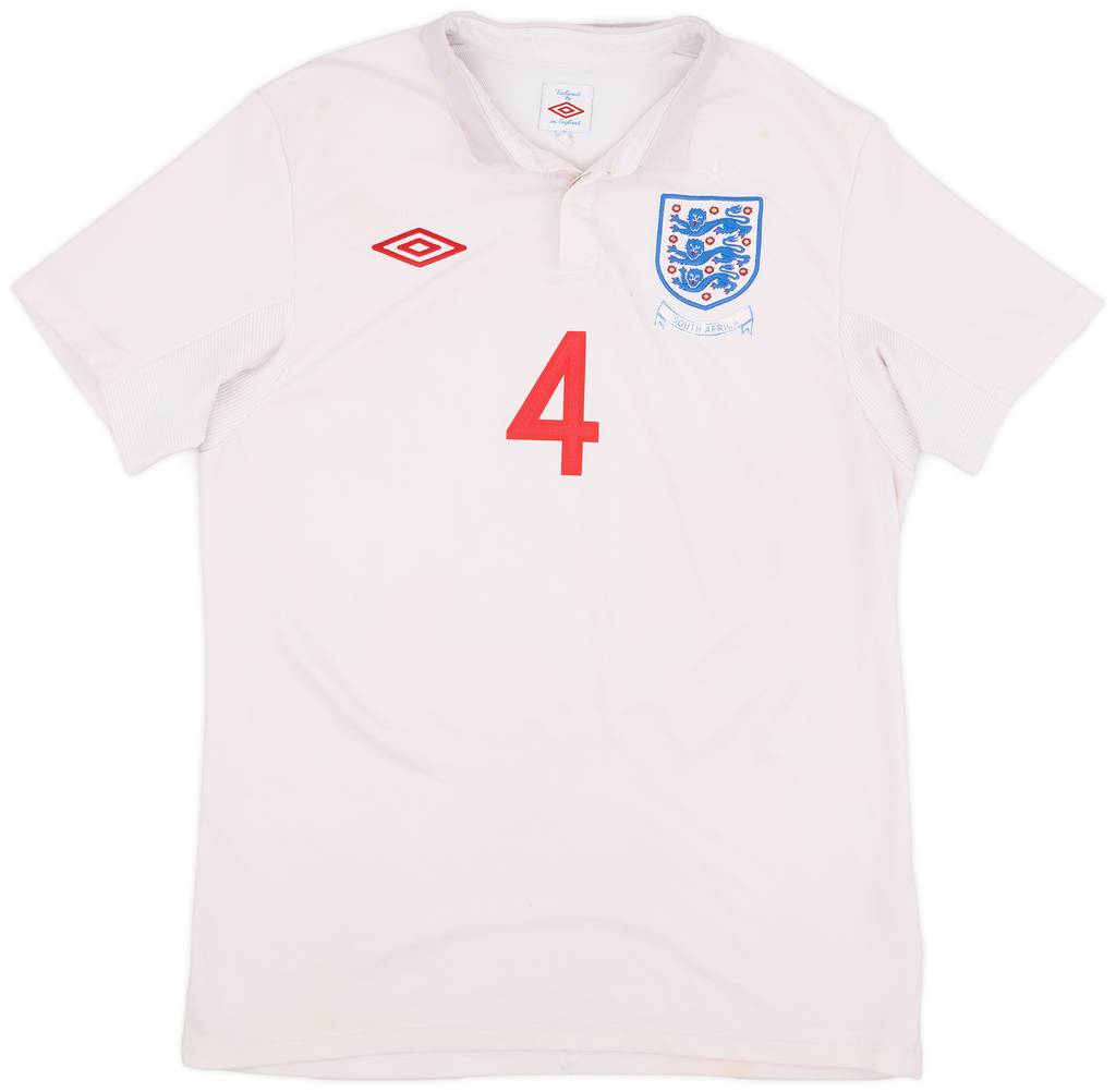 2009-10 England Home Shirt Gerrard #4 - 5/10 - (M)