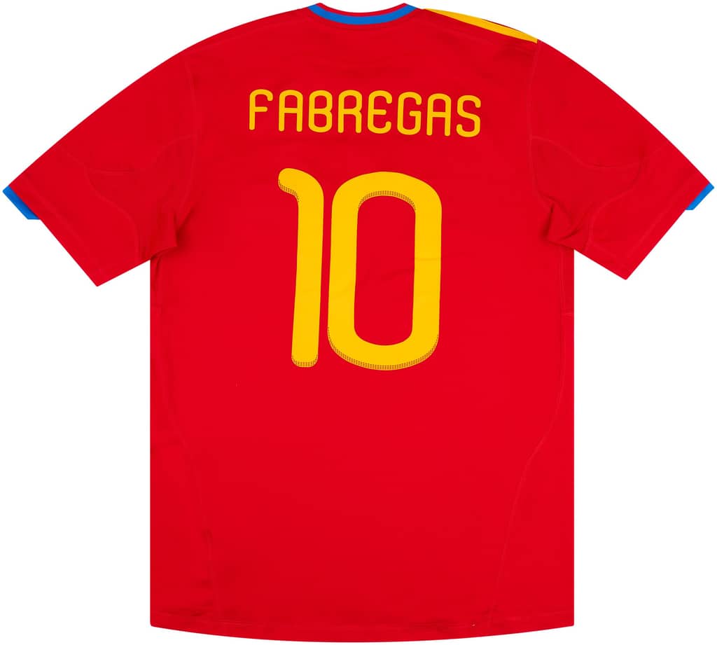 2009-10 Spain Home Shirt Fabregas #10 - 8/10 - (S)
