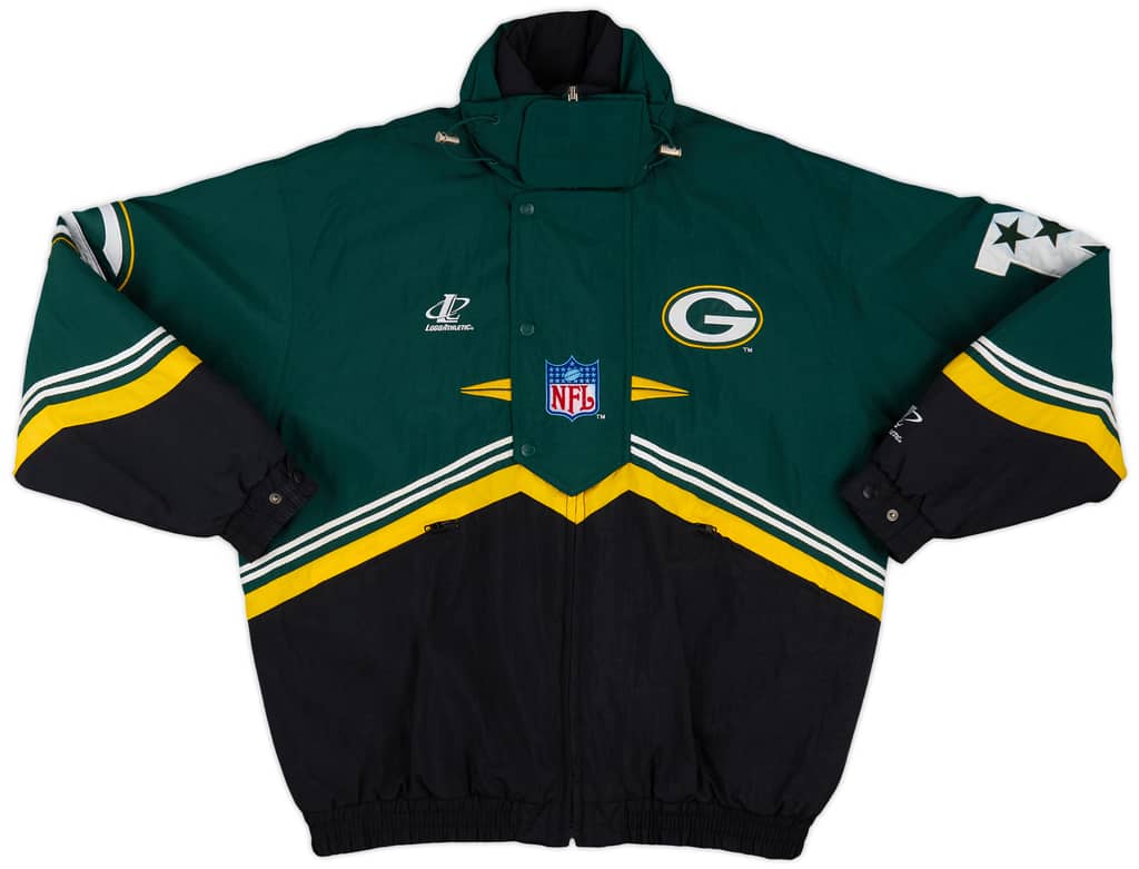 1990s Green Bay Packers Logo Athletic Rain Coat - 8/10 - (XL)