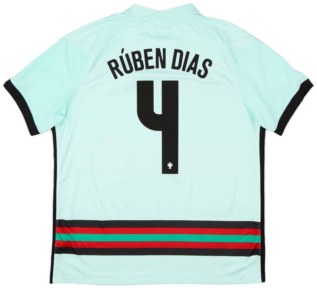 2020-22 Portugal Away Shirt Ruben Dias #4 - 9/10 - (XL)