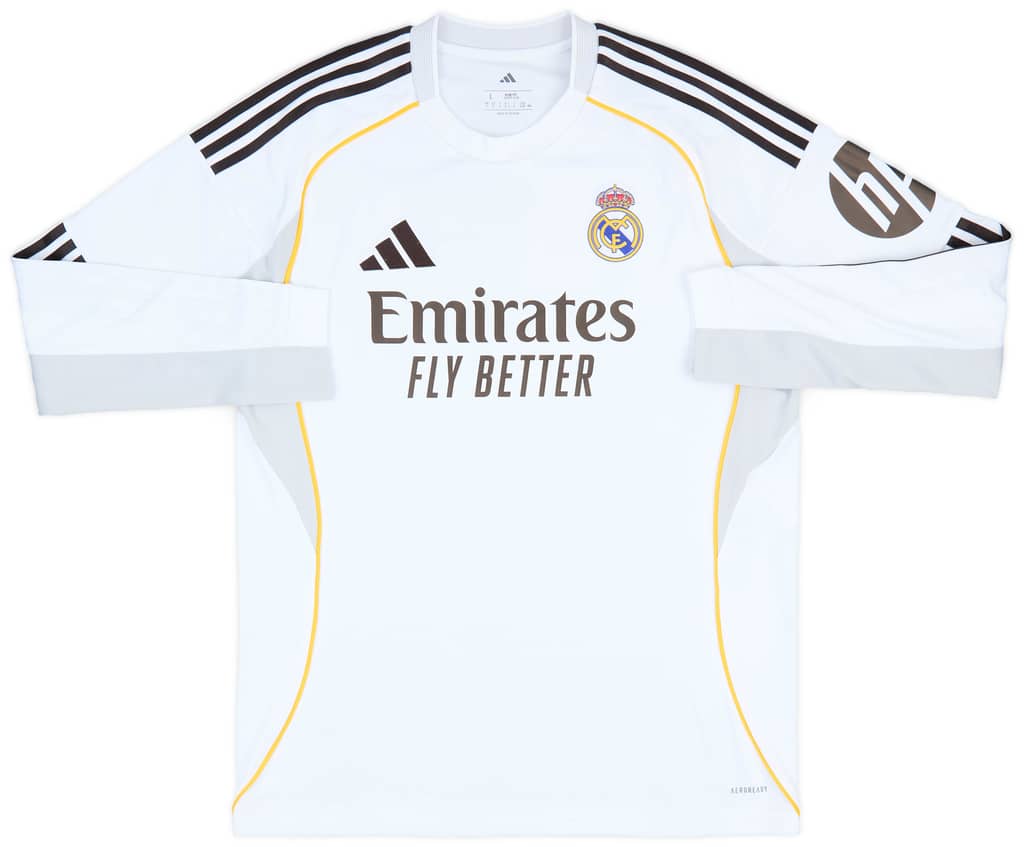 2025-26 Real Madrid Home L/S Shirt Bellingham #5