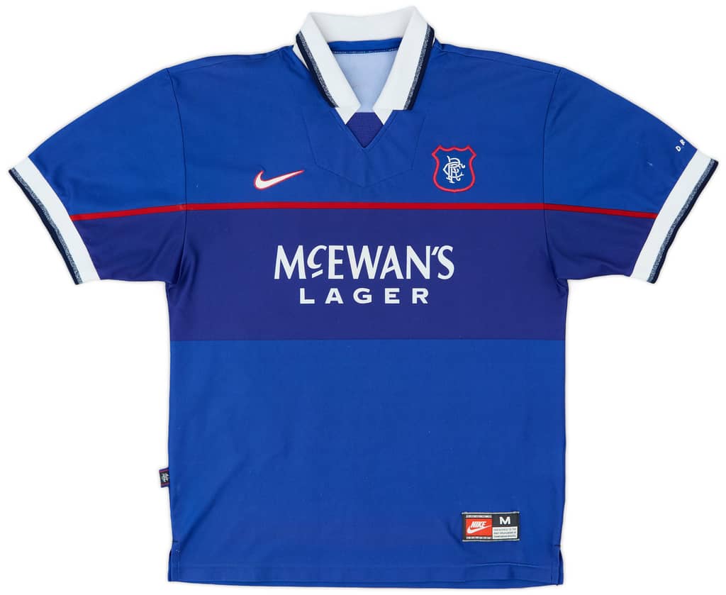 1997-99 Rangers Home Shirt Gascoigne #8 - 8/10 - (M)