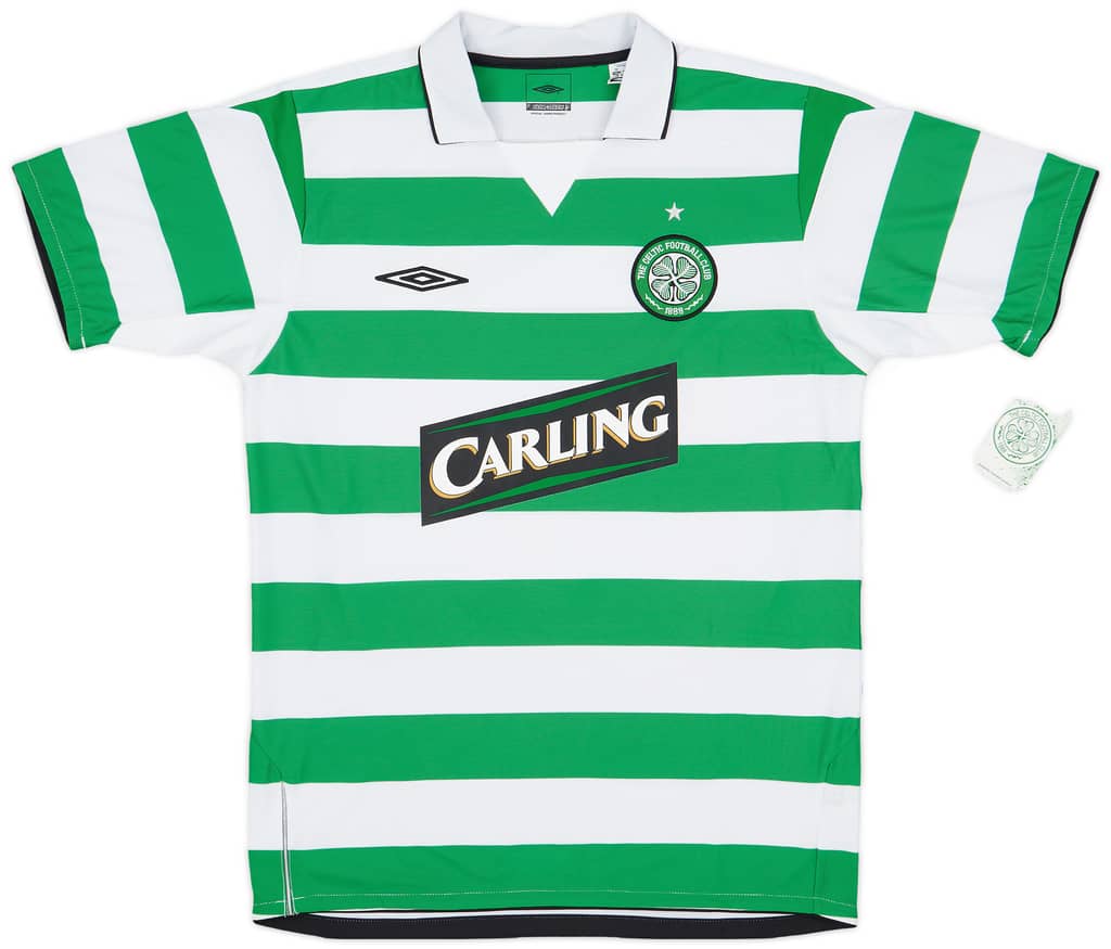 2004-05 Celtic Home Shirt Juninho #7 (M)