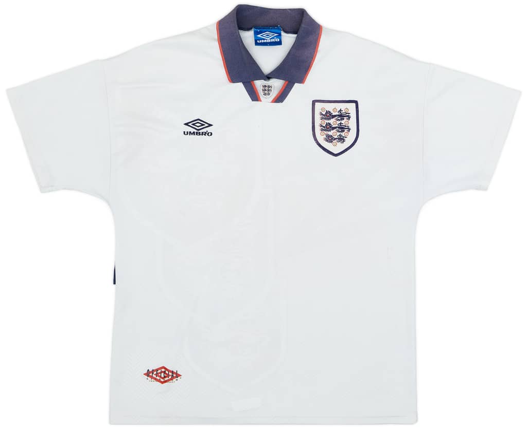 1993-95 England Home Shirt - 6/10 - (L)