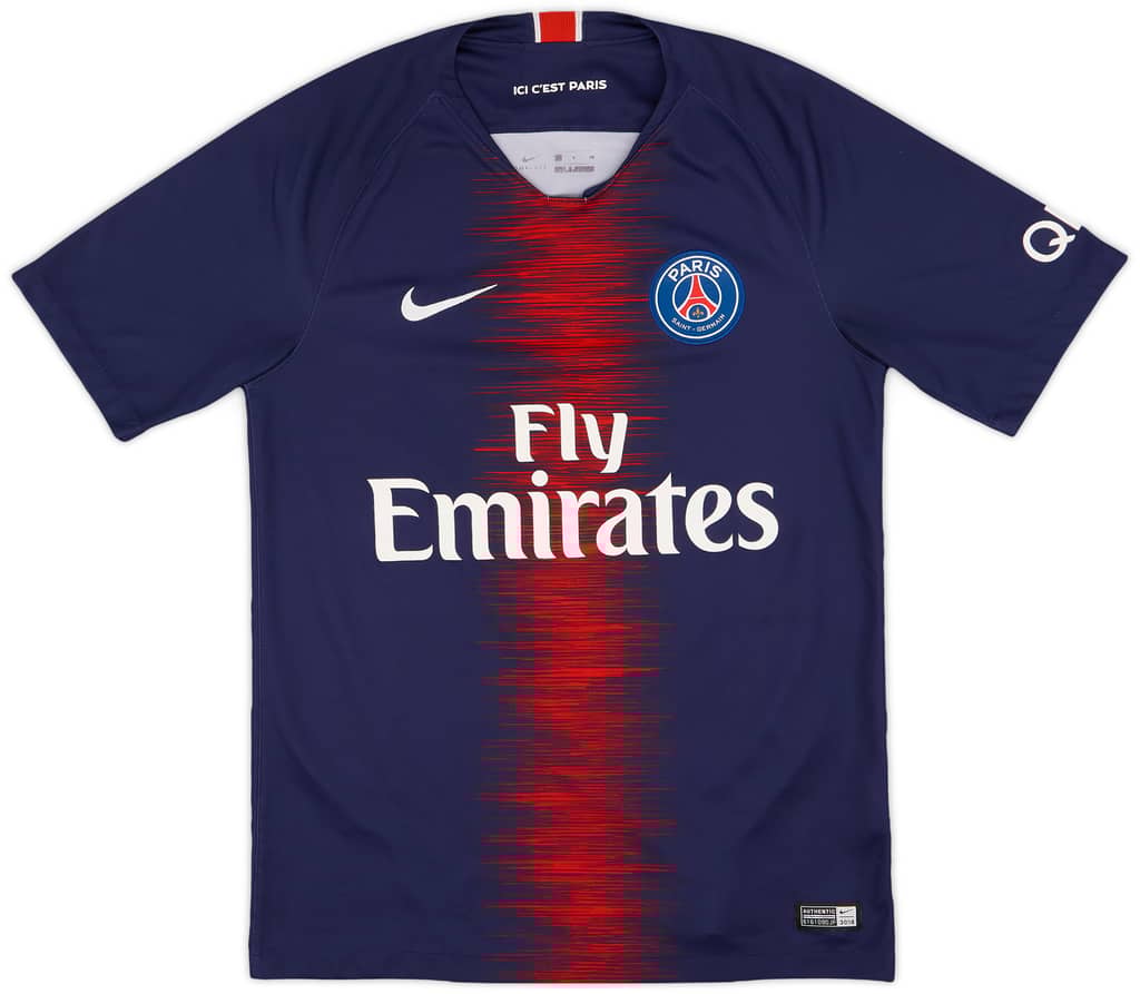 2018-19 Paris Saint-Germain Home Shirt Mbappe #7 - 9/10 - (S)