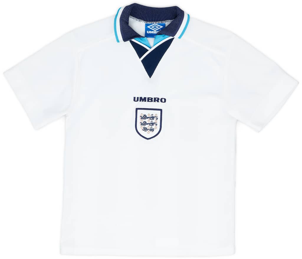 1995-97 England Home Shirt - 8/10 - (L.Boys)