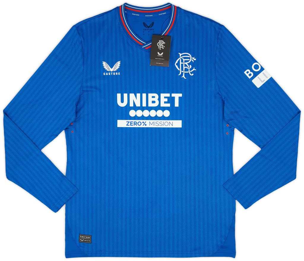 2023-24 Rangers Authentic Home L/S Shirt Roofe #25 (M)