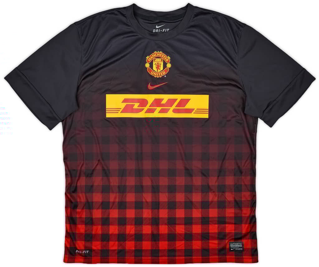 2013-14 Manchester United Nike Training Shirt - 9/10 - (XL)