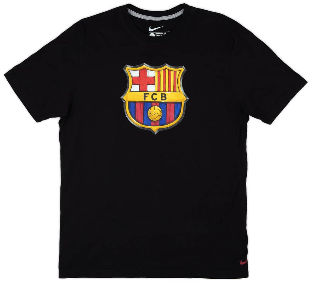 2011-12 Barcelona Graphic Fan Tee - 9/10 - (L)