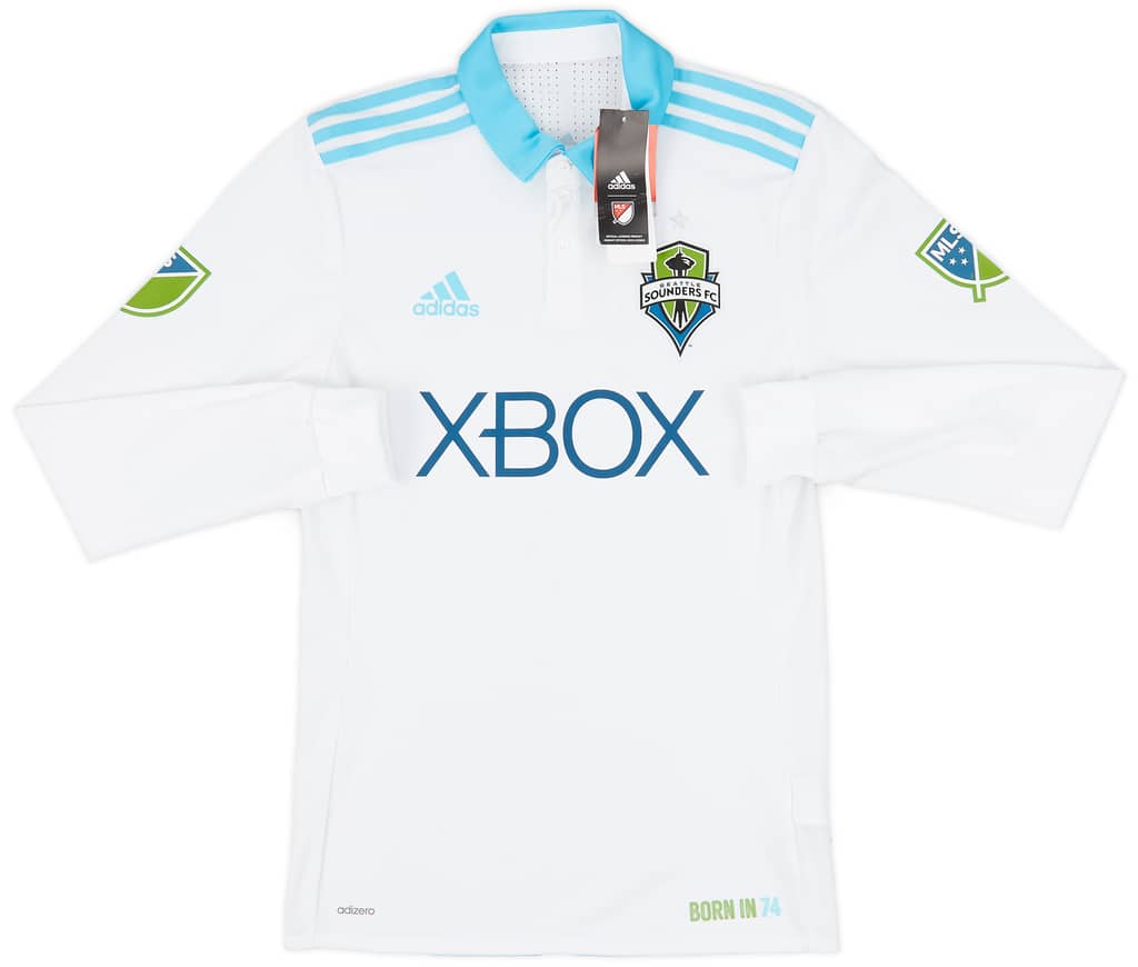 2017-18 Seattle Sounders Authentic Away L/S Shirt (S)