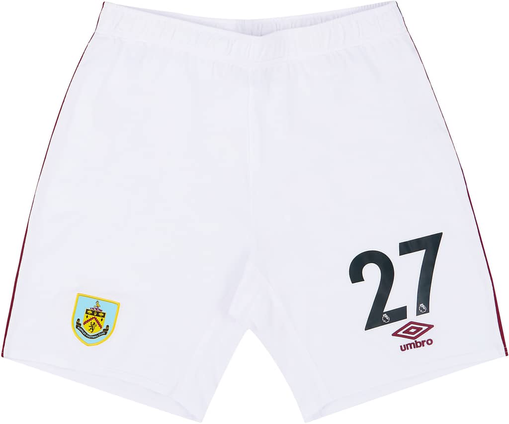 2020-21 Burnley Match Issue Home Shorts # (Excellent)