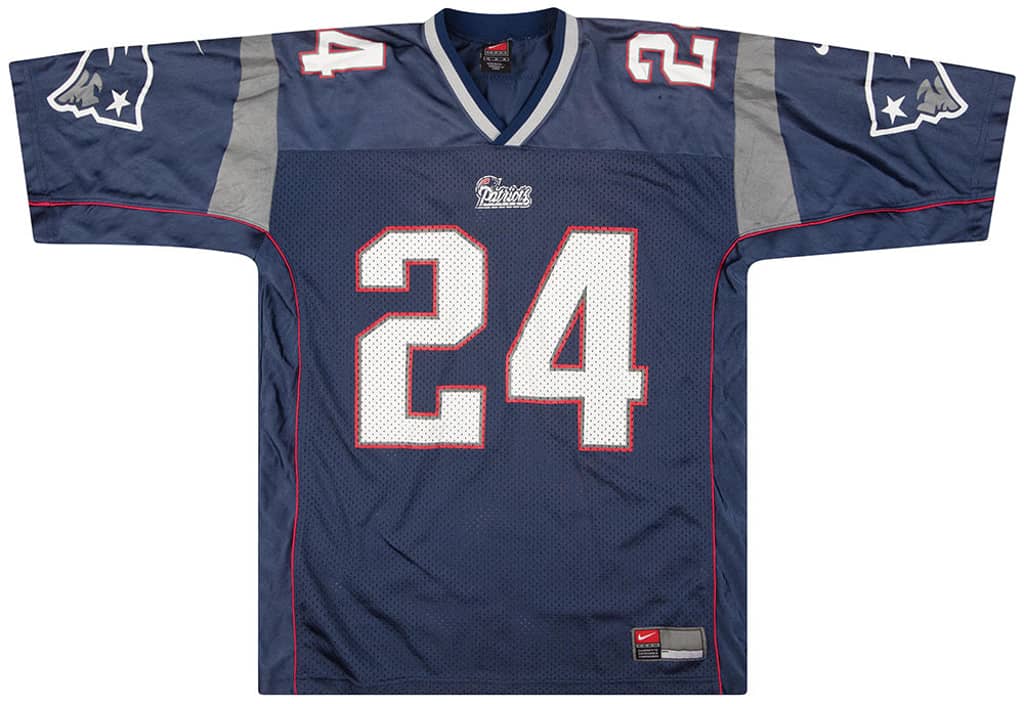 2000 New England Patriots Law #24 Nike Jersey (Home) M