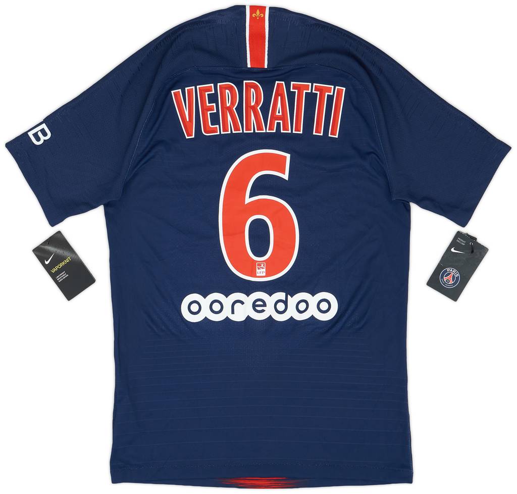 2018-19 Paris Saint-Germain Authentic Home Shirt Verratti #6 (S)