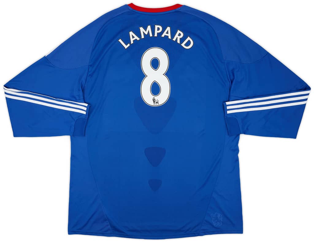 2010-11 Chelsea Home L/S Shirt Lampard #8 - 9/10 - (3XL)