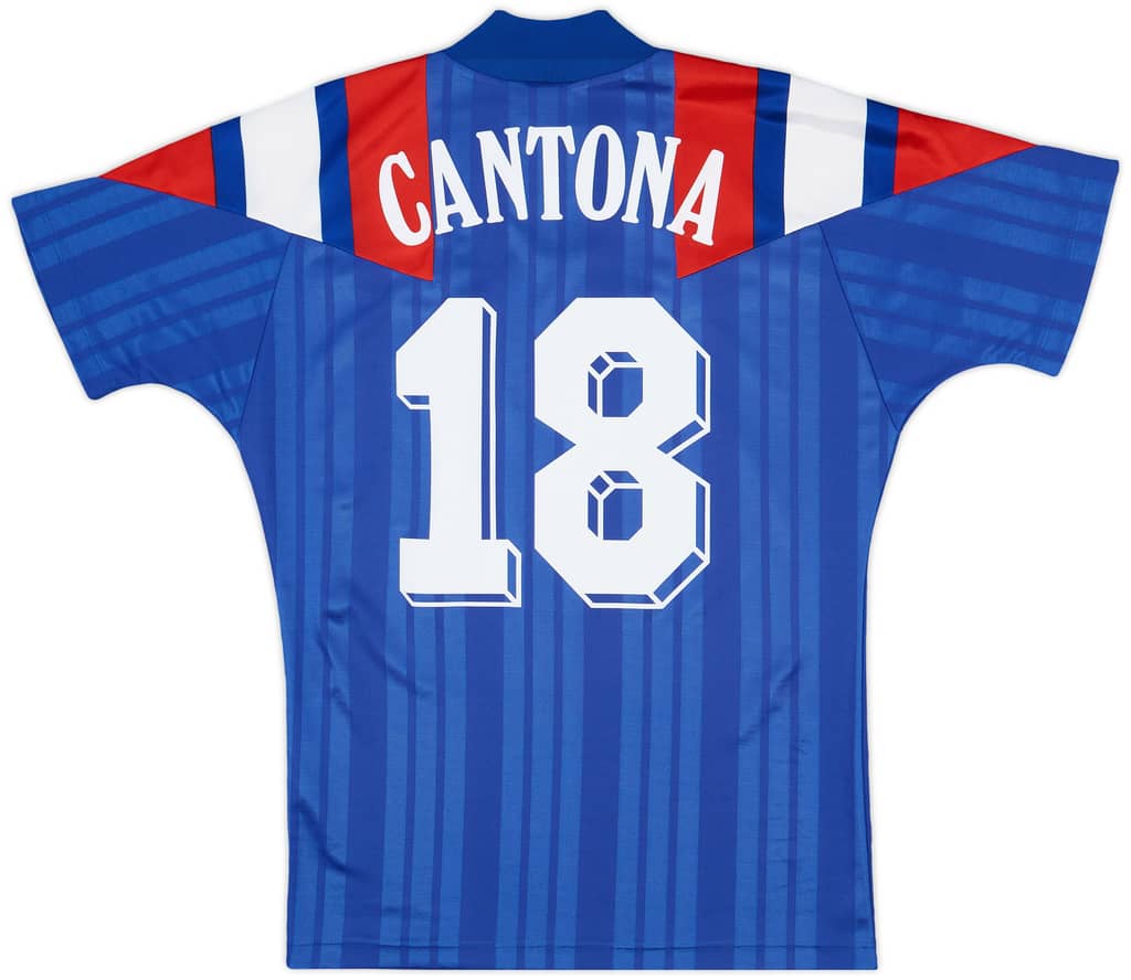 1992-94 France Home Shirt Cantona #18 - 9/10 - (S)
