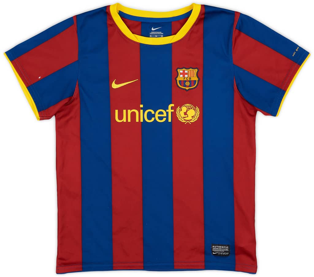 2010-11 Barcelona Home Shirt - 9/10 - (7-8 Years)
