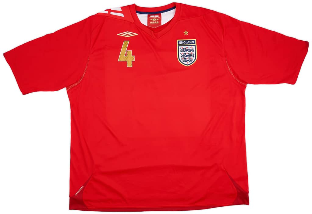 2006-08 England Away Shirt Gerrard #4 - 8/10 - (3XL)