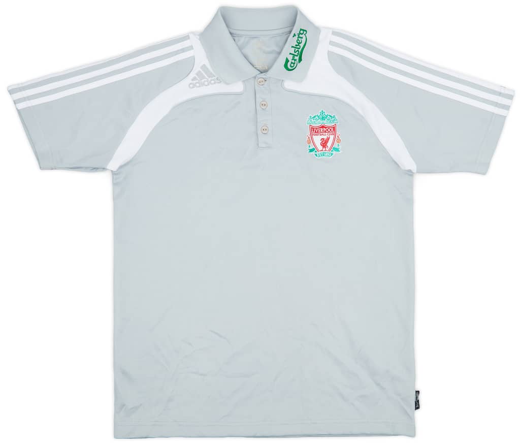 2008-09 Liverpool adidas Polo Shirt - 9/10 - (M)