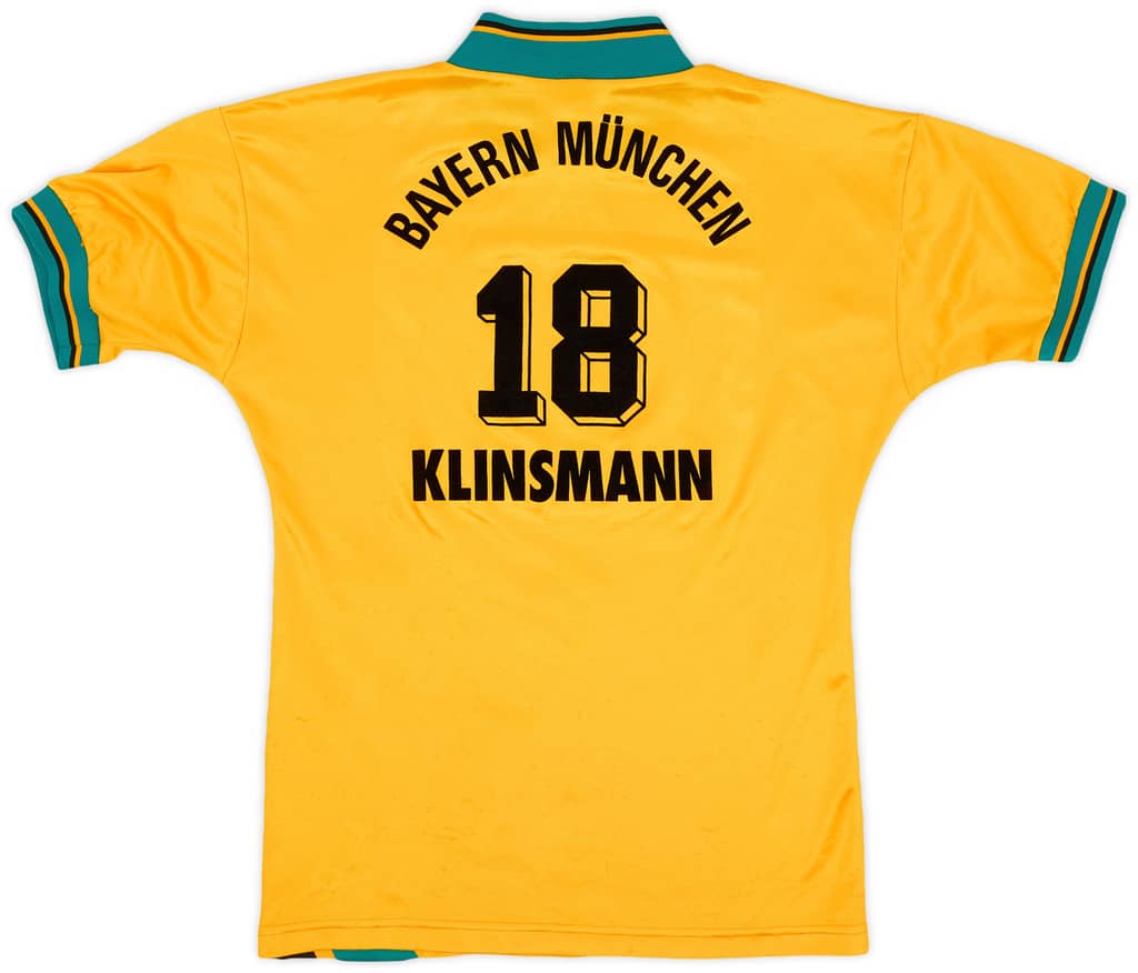 1993-96 Bayern Munich Away Shirt Klinsmann #18 - 7/10 - (S)