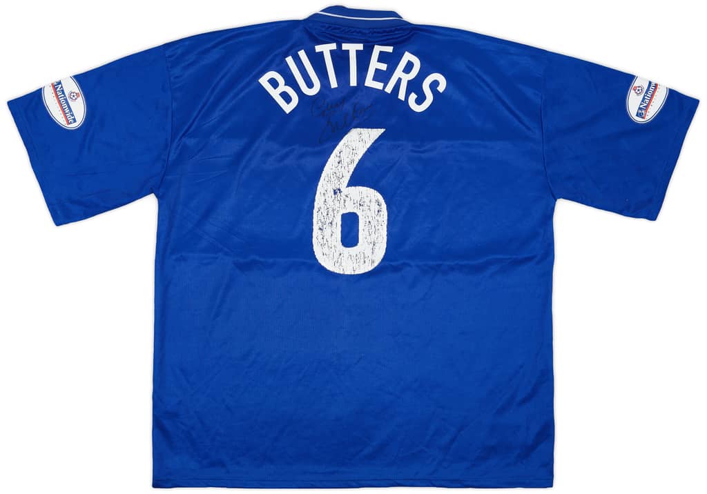 2001-02 Gillingham Match Worn Signed Home Shirt Butters #6