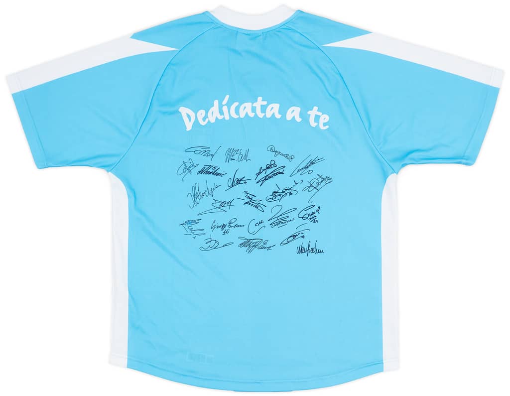 2003-04 Lazio 'Signed' Basic Home Shirt - 9/10 - (M)