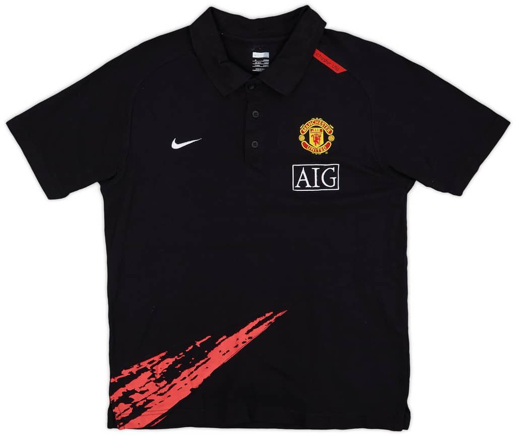 2007-08 Manchester United Nike Polo Shirt - 9/10 - (M)