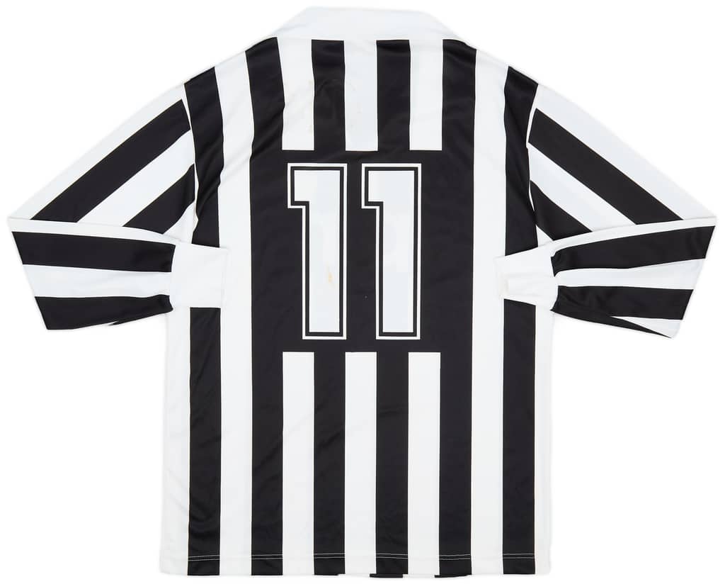 1989-90 Juventus Basic European Home L/S Shirt #11 - 5/10 - (L)