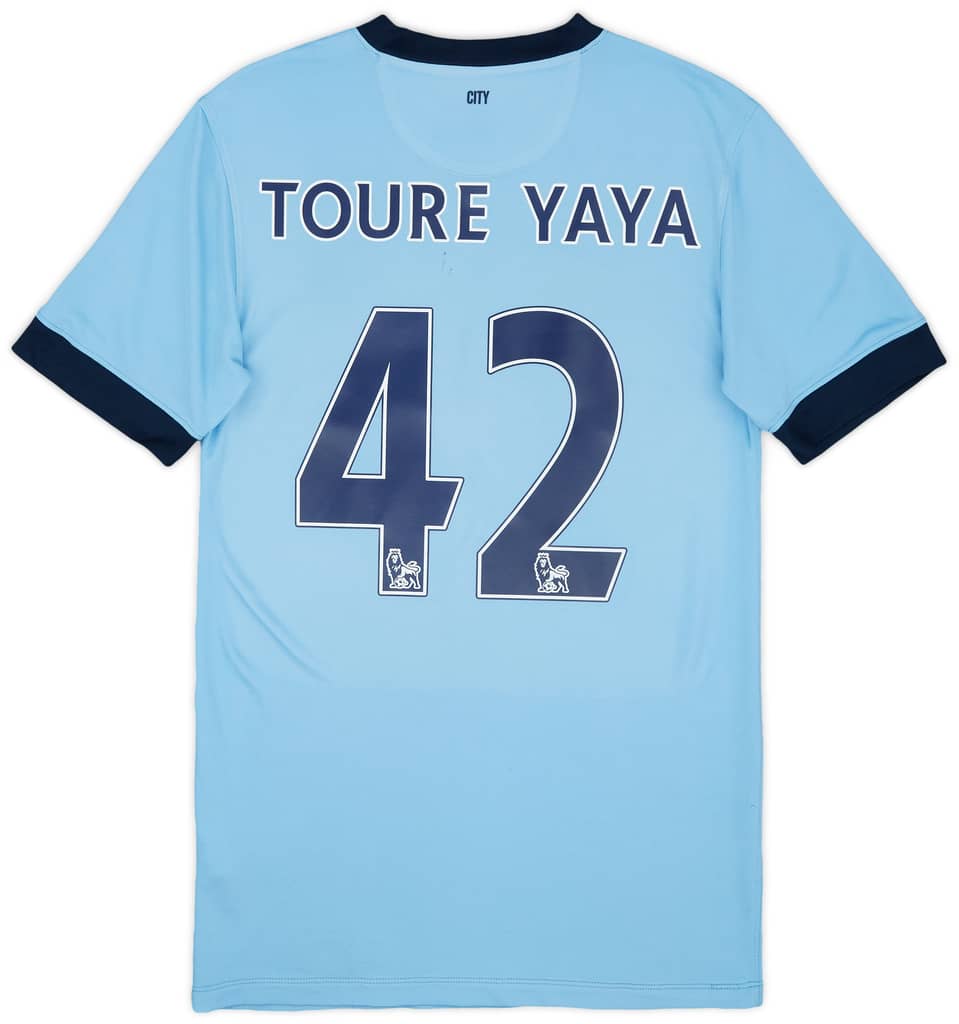 2014-15 Manchester City Home Shirt Toure Yaya #42 - 5/10 - (S)