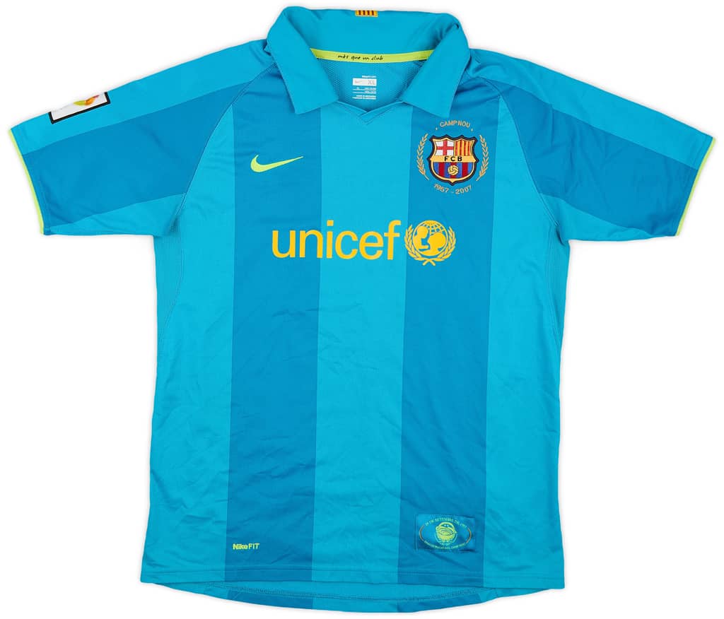 2007-09 Barcelona Away Shirt - 8/10 - (XL.Boys)