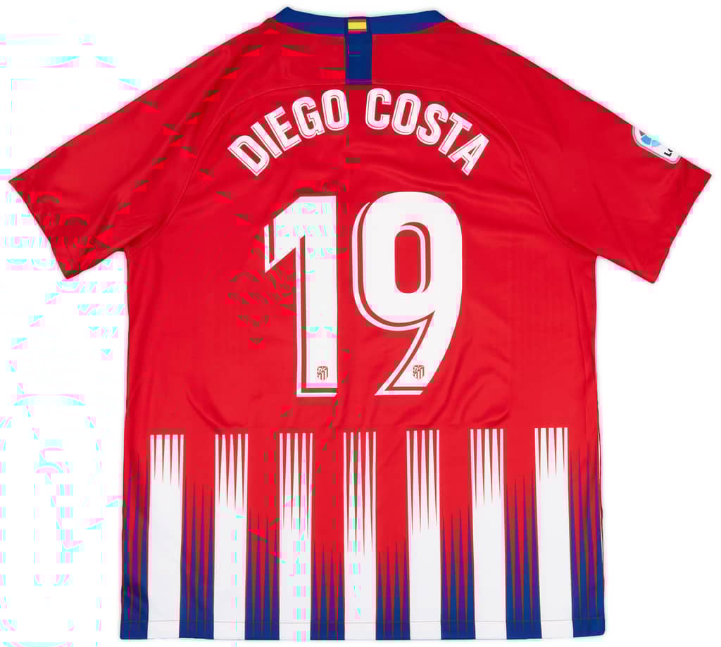 2018-19 Atletico Madrid Home Shirt Diego Costa #19 - 8/10 - (XL)