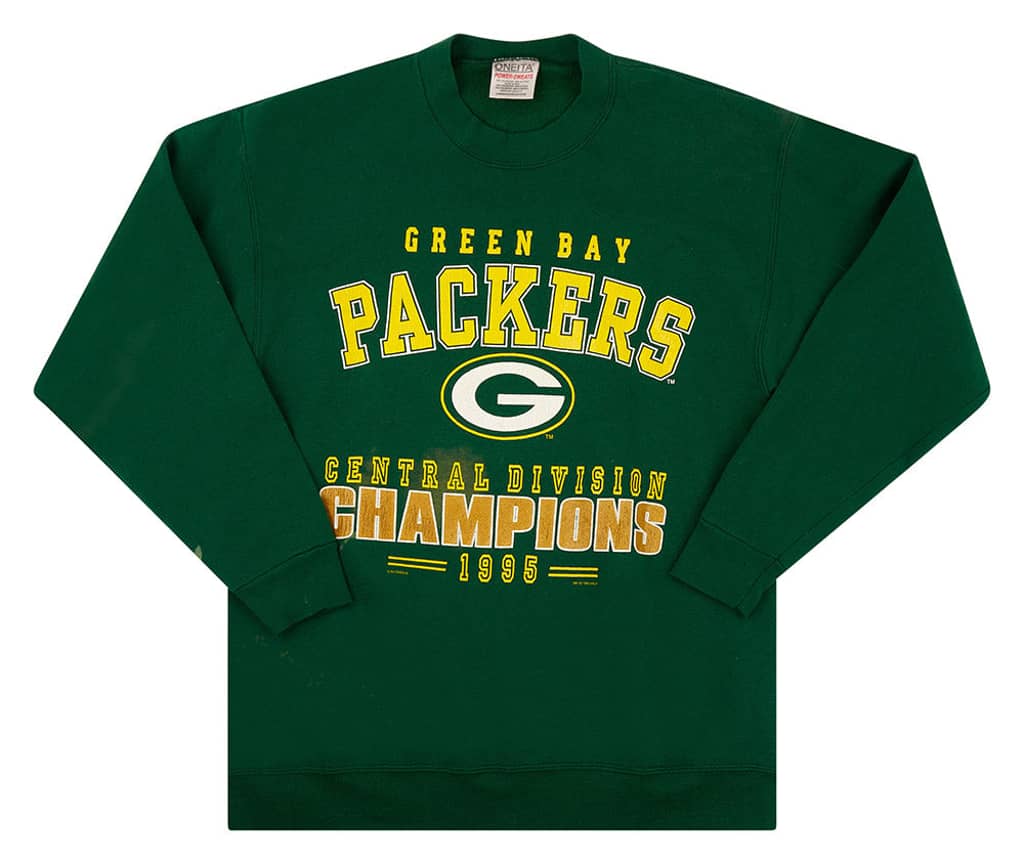 1995 Green Bay Packers Central Division Champions Sweat Top L