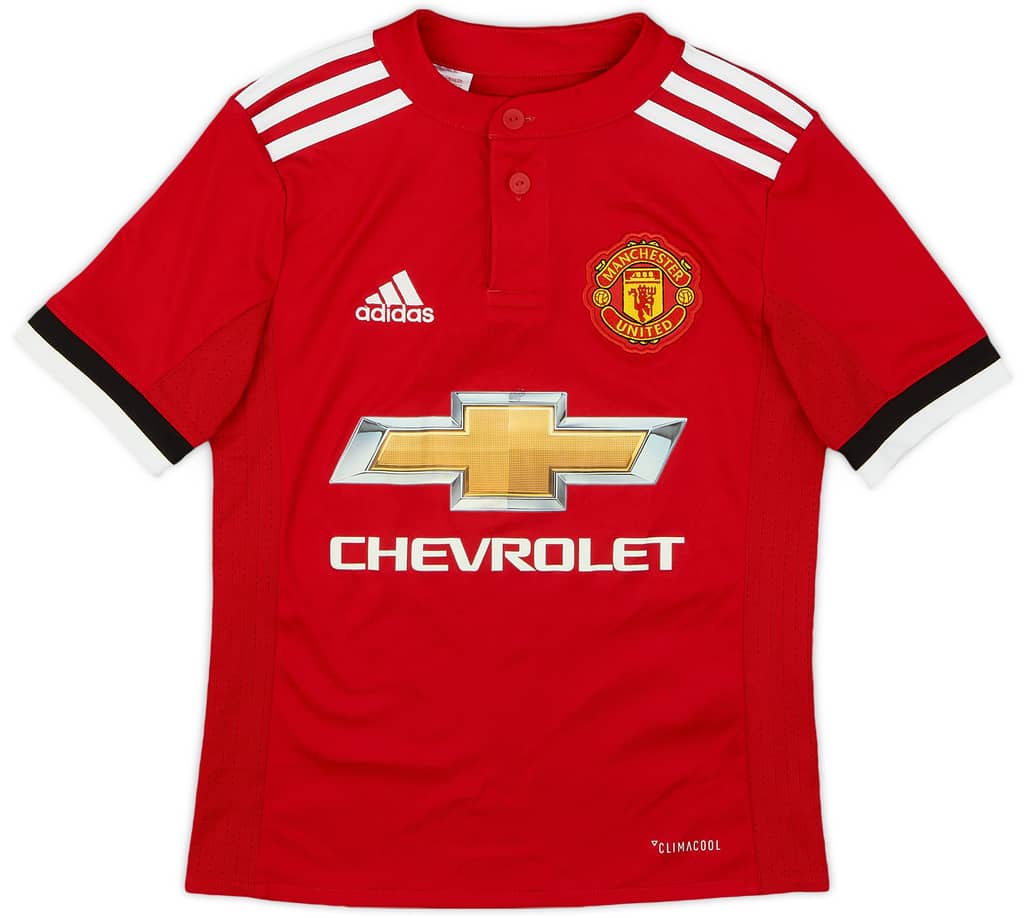 2017-18 Manchester United Home Shirt - 8/10 - (7-8 Years)