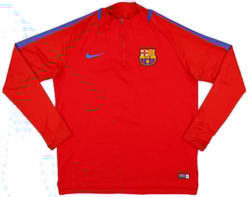 2017-18 Barcelona Nike 1/4 Zip Training Top - 7/10 - (L)