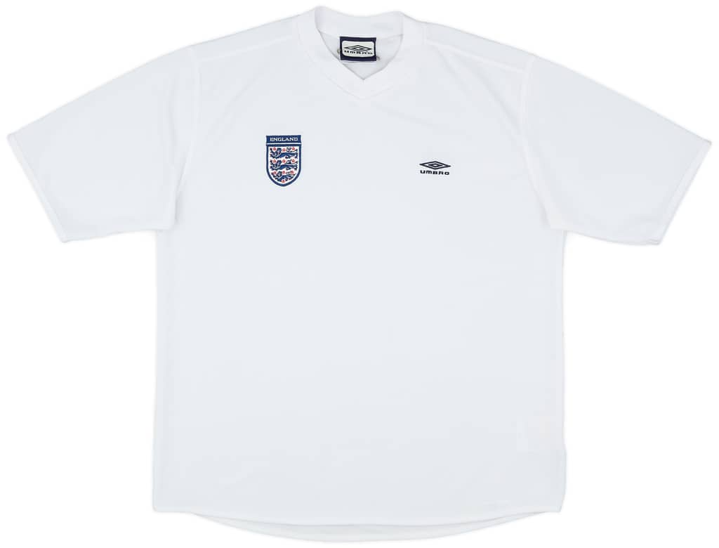 2001-02 England Umbro Training Shirt - 9/10 - (XL)