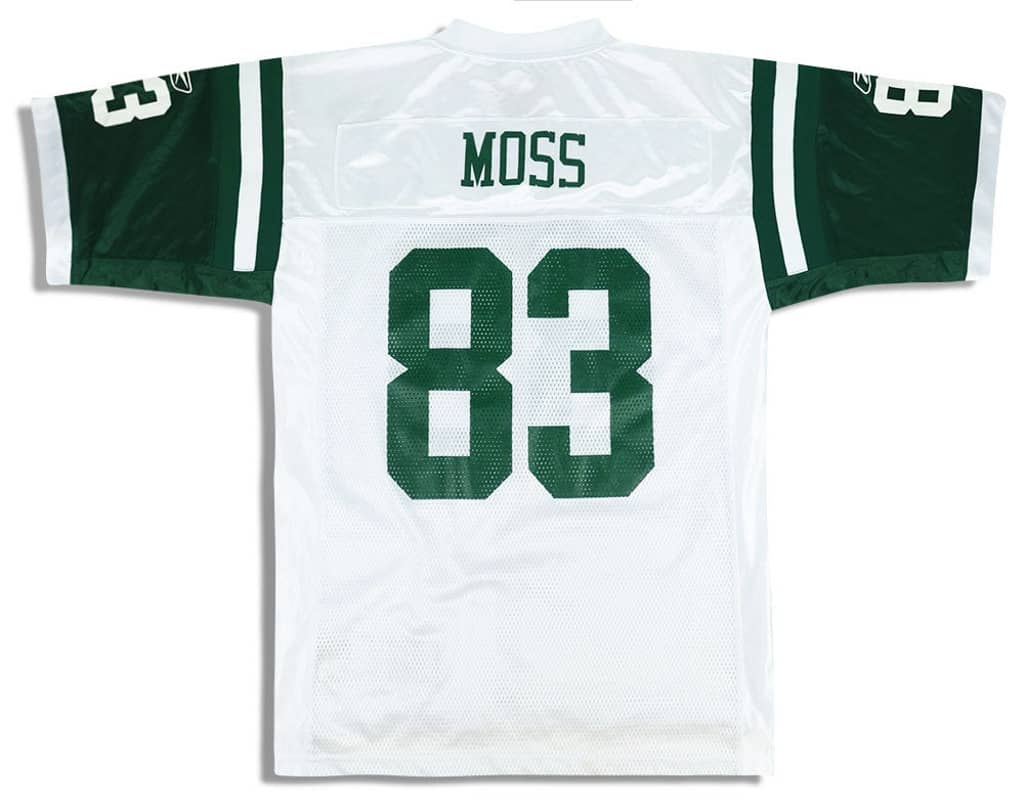 2004 New York Jets Moss #83 Reebok On Field Jersey (Away) XL