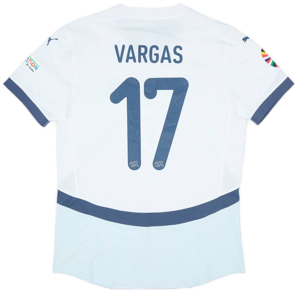 2024 Switzerland Match Issue European Championship Away Shirt Vargas #17
