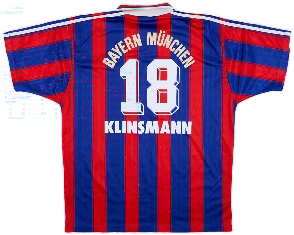 1995-97 Bayern Munich Home Shirt Klinsmann #18 - 6/10 - (L)