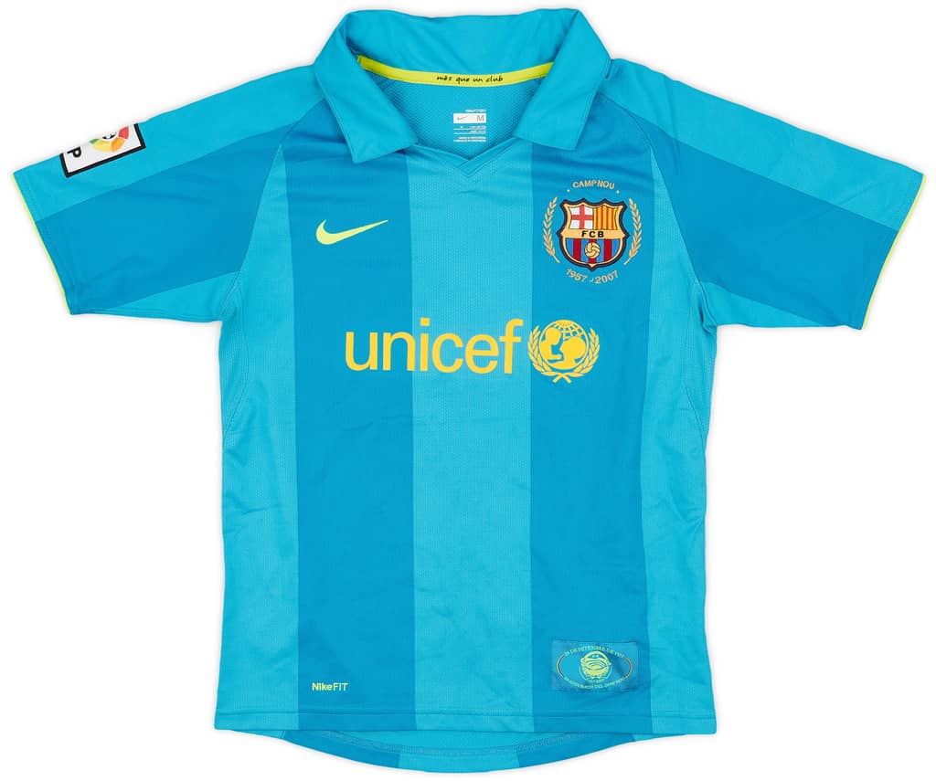 2007-09 Barcelona Away Shirt - 8/10 - (M.Boys)