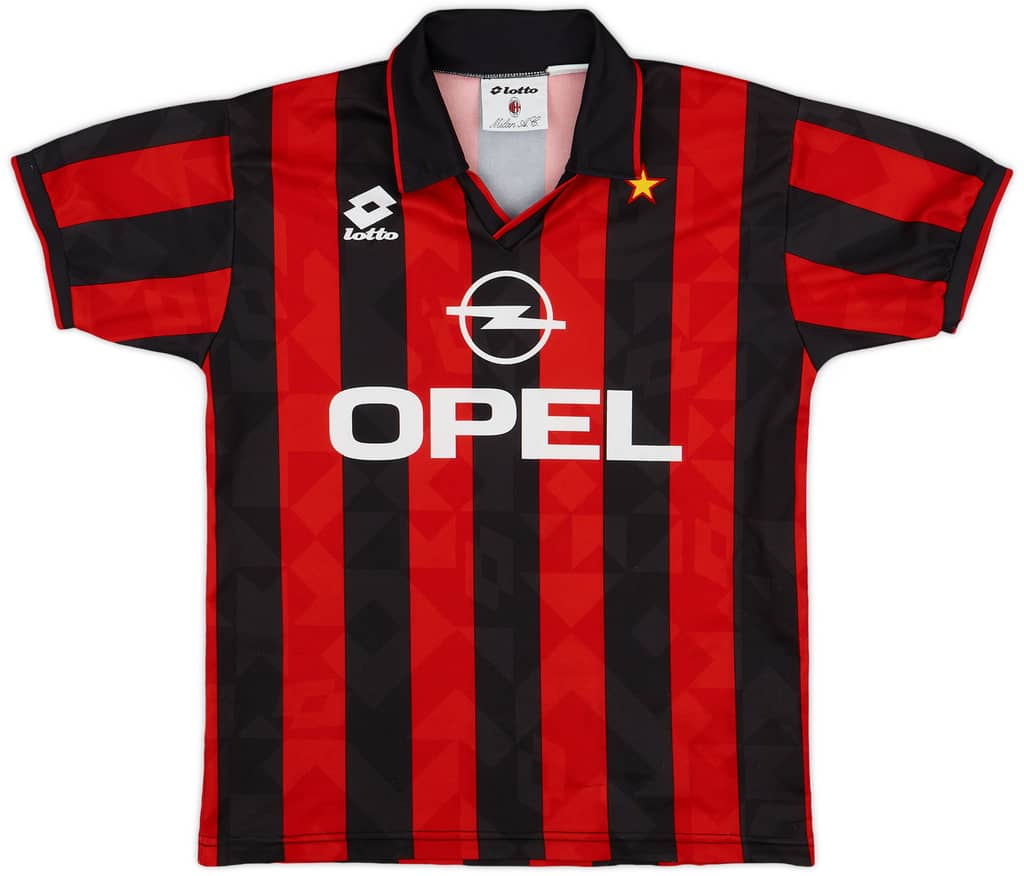 1994-95 AC Milan Home Shirt - 8/10 - (S)