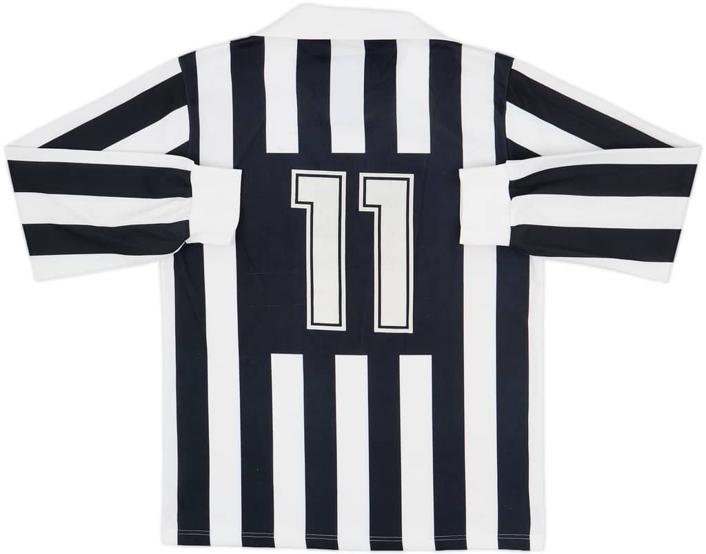 1989-90 Juventus Basic Home L/S Shirt #11 - 7/10 - (L)