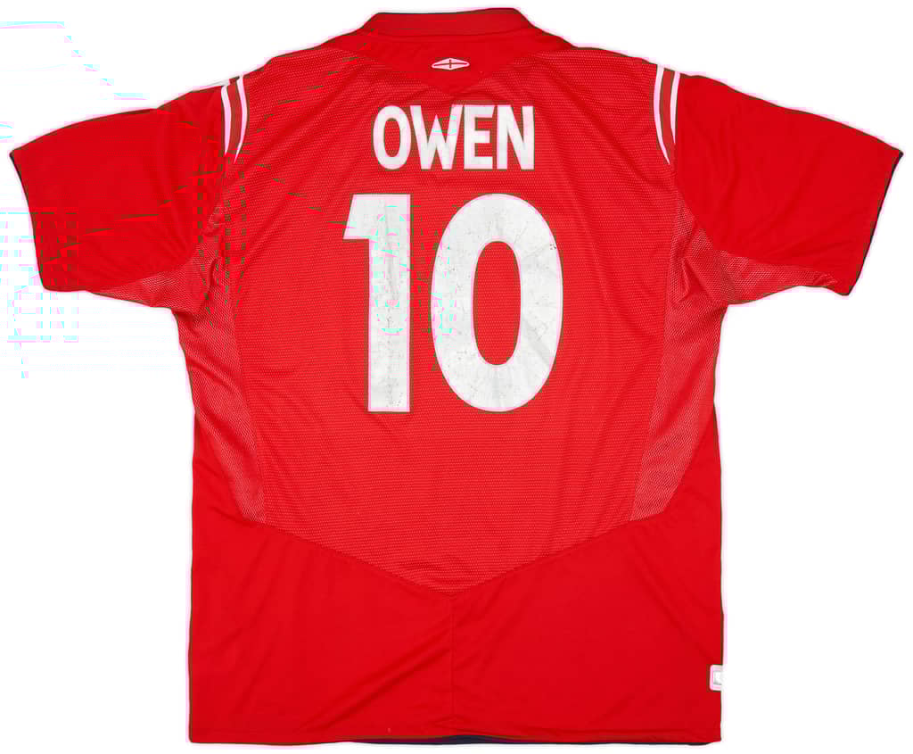 2004-06 England Away Shirt Owen #10 - 6/10 - (XL)