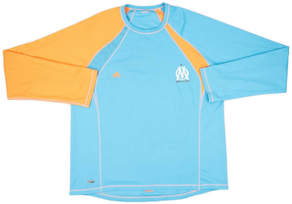 2007-08 Olympique Marseille adidas Reversible L/S Training Shirt - 8/10 - (XL)