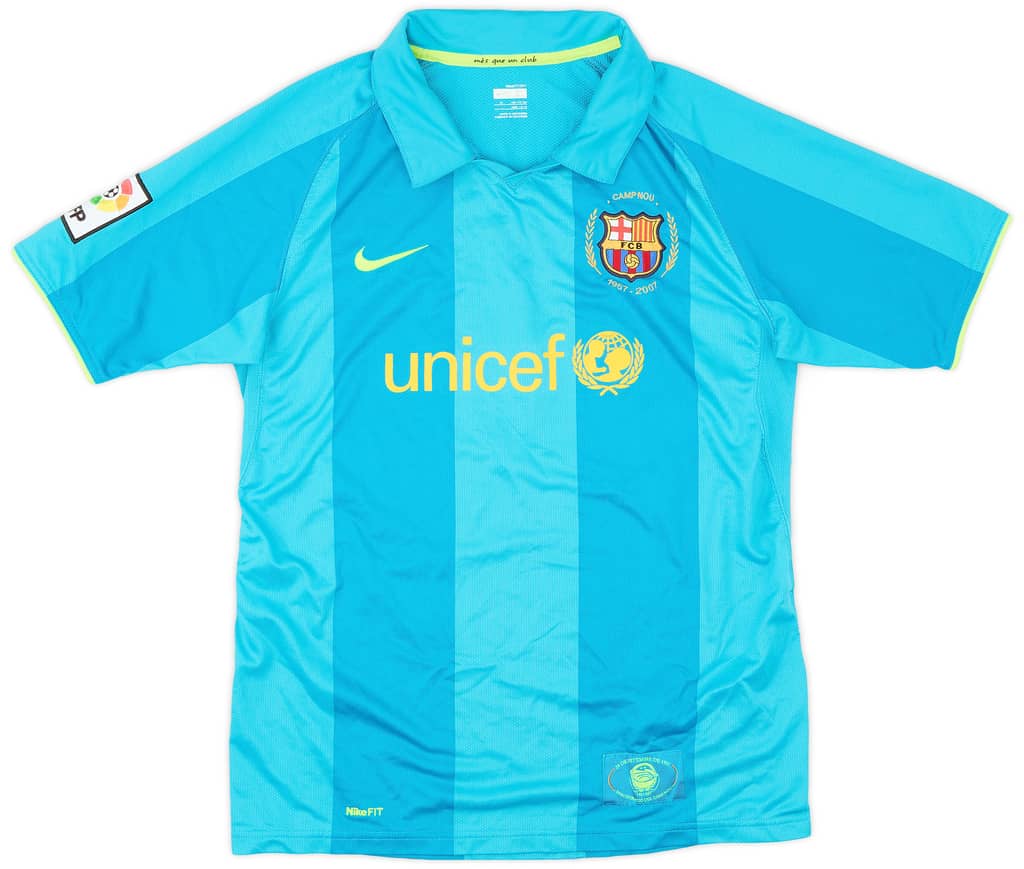 2007-09 Barcelona Away Shirt - 9/10 - (XL.Boys)