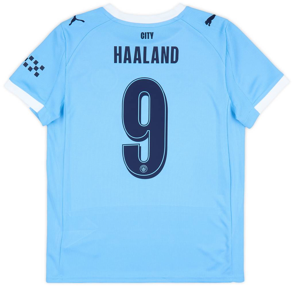 2025-26 Manchester City Home Shirt Haaland #9 (KIDS)