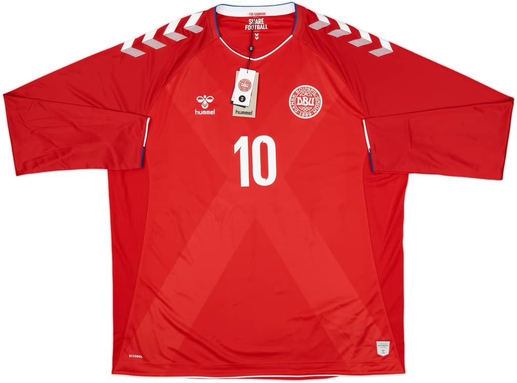 2018-19 Denmark Home L/S Shirt Eriksen #10 (4XL)
