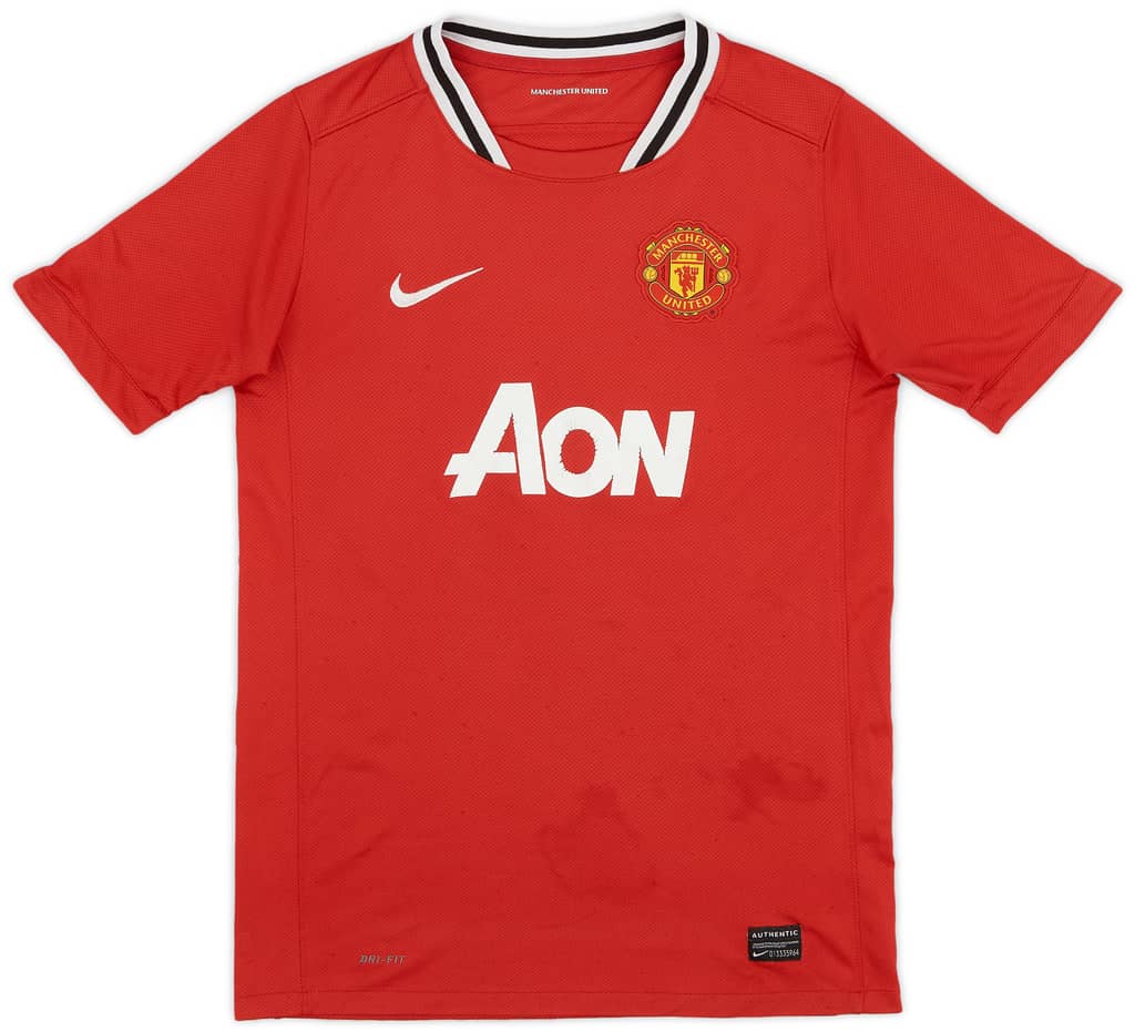 2011-12 Manchester United Home Shirt - 5/10 - (L.Boys)